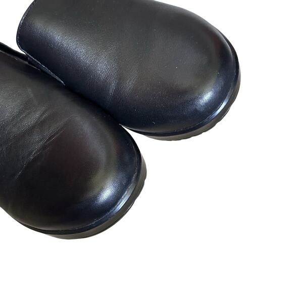 Dansko Black Nappa Leather Addy Slip On Comfort Shoes Size 39 8 - Picture 5 of 11